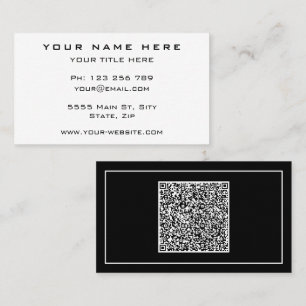 Personalized Promotiomal QR Code Business Cards