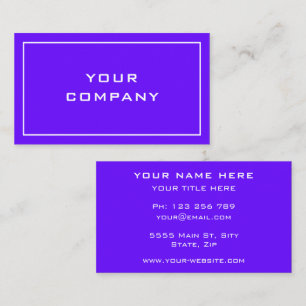 Personalized Promotional Business Card Example