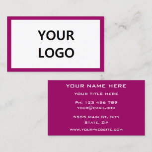 Personalized Promotional Business Cards Example