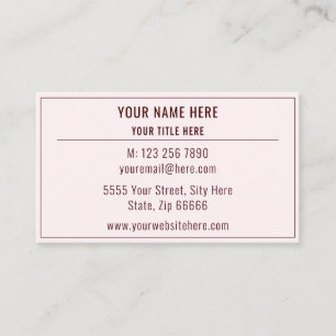 Personalized Promotional Business Cards Example