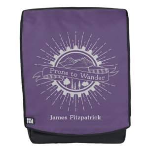 Personalized Prone to Wander Traveller Backpack