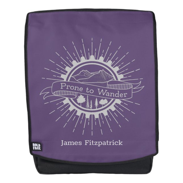 Personalized Prone to Wander Traveller Backpack (Front)