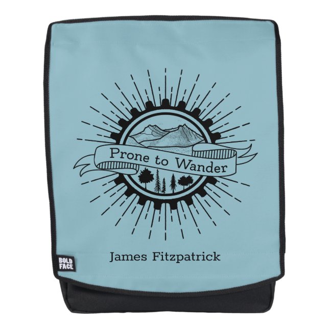 Personalized Prone to Wander Traveller Backpack (Front)