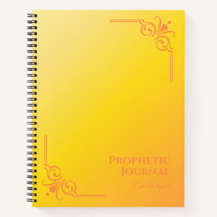 Personalized Prophetic Journal Spiral Notebook