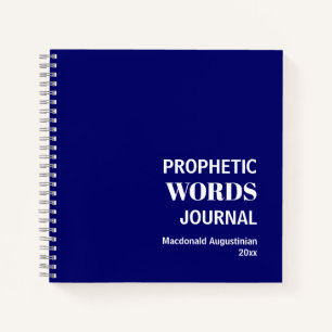Personalized Prophetic Words Prayer Journal