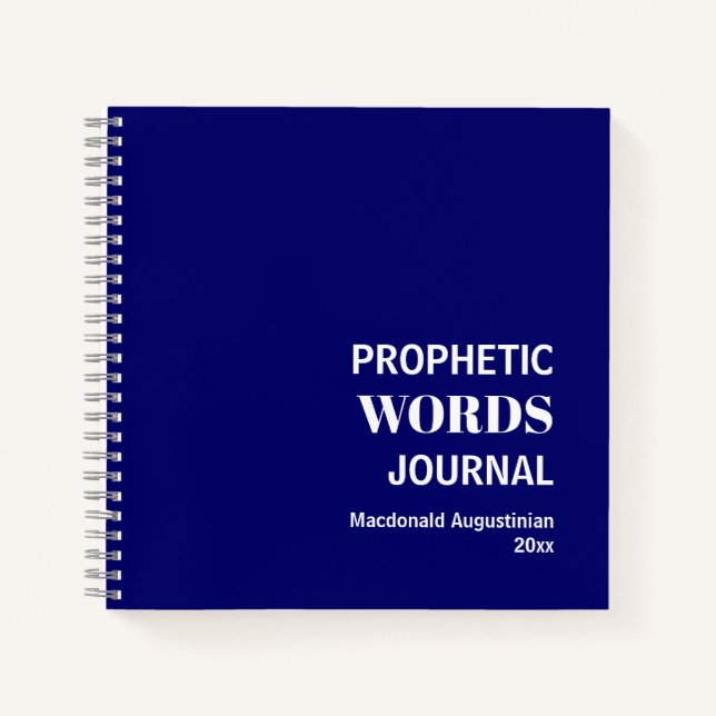 Personalized Prophetic Words Prayer Journal (Front)
