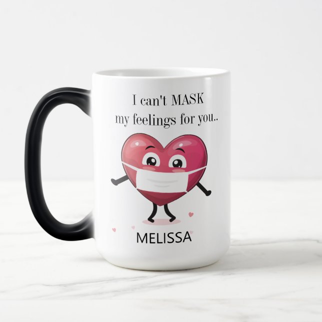 Personalized Proposal In A Pandemic Magic Mug (Left)