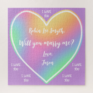 Personalized Proposal Jigsaw Puzzle