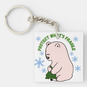 Personalized Protect What's Fragile Keychain