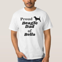 Personalized Proud Beagle Dad T Shirt