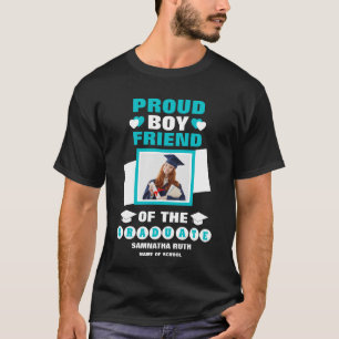 Personalized Proud Boyfriend Of The Graduate  T-Shirt