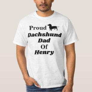 Personalized Proud Dachshund Dad T Shirt