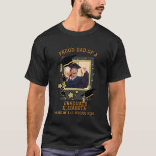 Personalized Proud Dad of a Graduate Photo  T-Shirt