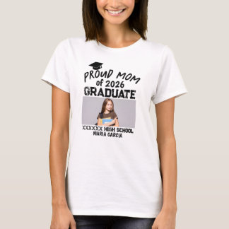 Personalized Proud Mom Of Graduate T-Shirt