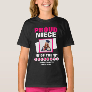 Personalized Proud Niece Of The Graduate Photo T-Shirt