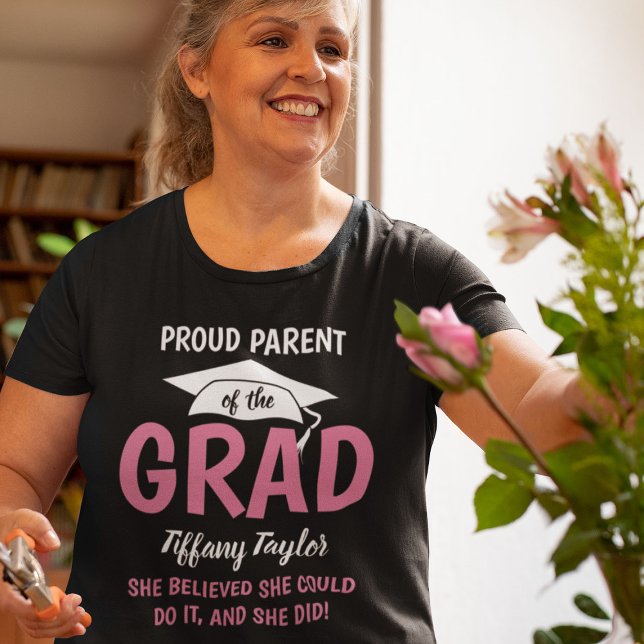Personalized Proud Parent of the GRAD!  T-Shirt (Creator Uploaded)