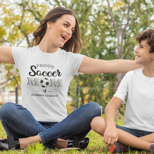 Personalized Proud Soccer Mom T-Shirt