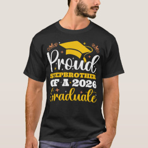 Personalized Proud Stepbrother Of A 2026 Graduate T-Shirt