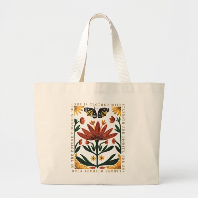 Personalized Proverbs 31 Tote Bag Mother's Day (Front)