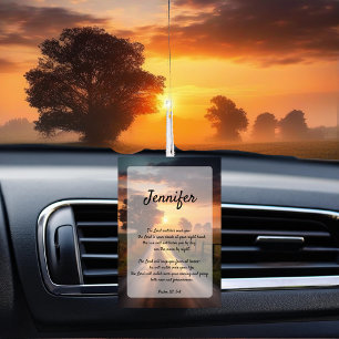 Personalized Psalm for travelers air freshener