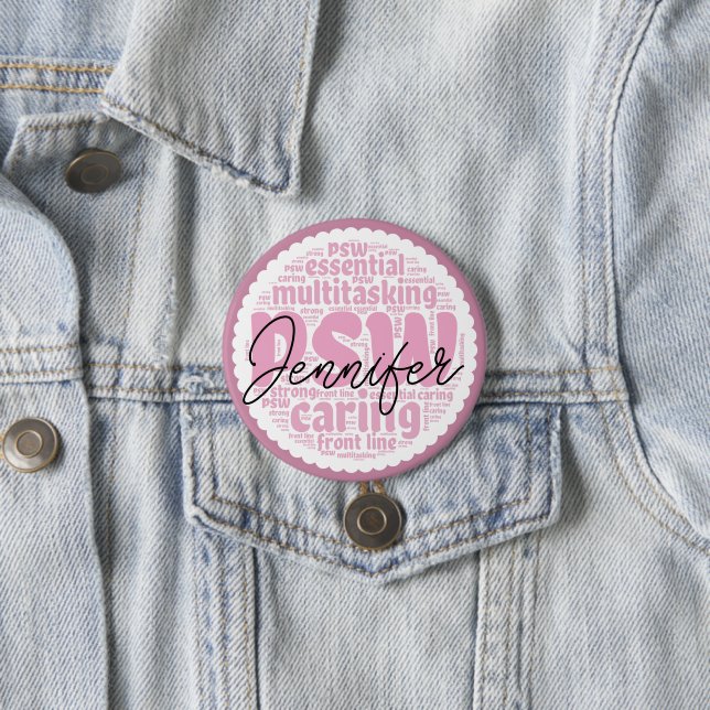 Personalized PSW 3 Inch Round Button (In Situ)
