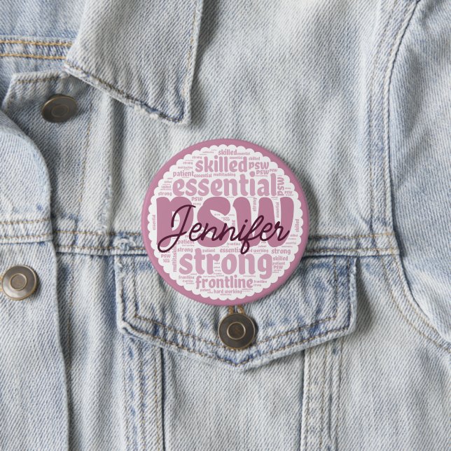 Personalized PSW 3 Inch Round Button (In Situ)