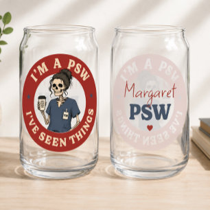 Personalized PSW Funny Can Glass