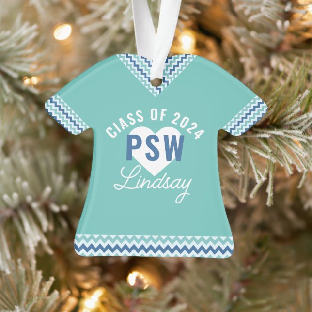 Personalized PSW graduation Ornament (Tree)