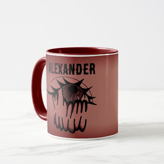 Personalized Psychedelic Bloodshot Vision Mug (Front Left)