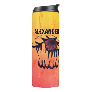 Personalized Psychedelic Bloodshot Vision Thermal Tumbler
