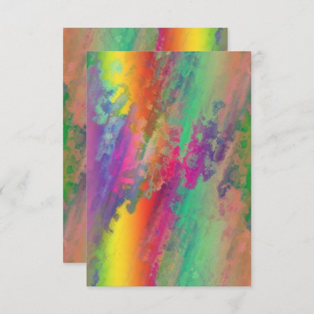  Personalized Psychedelic Invitation Card  (Front/Back)