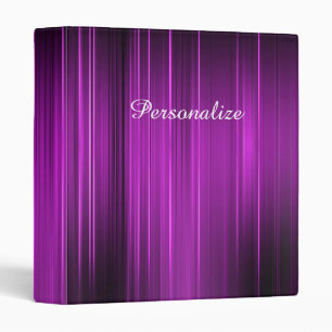 Personalized Psychedelic Purple Binder