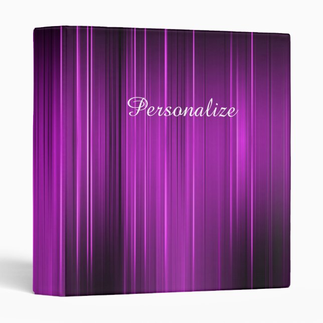 Personalized Psychedelic Purple Binder (Front/Spine)