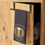 Personalized Pub Sign Bar Towel with Custom Name<br><div class="desc">"personalized bar towel", "personal custom pub towel", "customized with your name", "personalized pub sign", "add your own text", "established est date", "home brewery beer making", "alcohol drinking fun novelty", "bartender man cave decor", "irish st patricks day"</div>