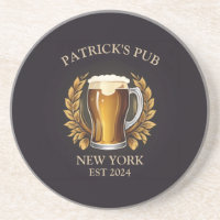 Personalized Pub Sign for Home Bar Beer Glass Logo