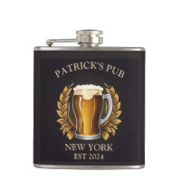 Personalized Pub Sign for Home Bar Beer Glass Logo