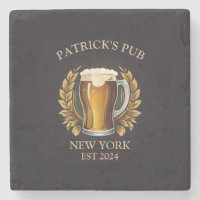 Personalized Pub Sign for Home Bar Beer Glass Logo