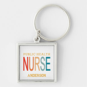 Personalized Public health nurse RN gifts Keychain