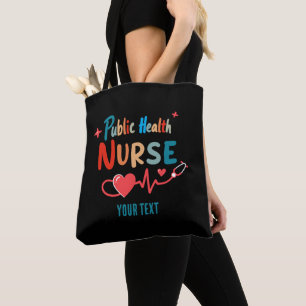 Personalized Public health nurse RN gifts Tote Bag