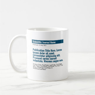 Personalized Publication Classic 15oz Mug - Blue