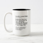 Personalized Publication Two-Tone 15oz Mug<br><div class="desc">A personalized gift to celebrate your published paper! The perfect gift for co-authors,  colleagues,  and academics who published a scientific paper. Customize with the scientific journal,  publication title,  authors and abstract.</div>