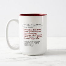 Personalized Publication Two-Tone 15oz Mug - Red