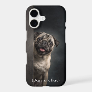 Personalized Pug Dog Portrait