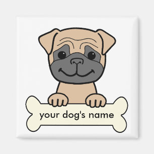Personalized Pug Magnet