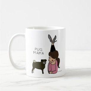 Personalized Pug Mama Coffee Mug