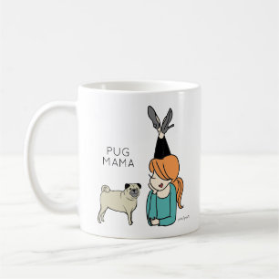 Personalized Pug Mama Coffee Mug