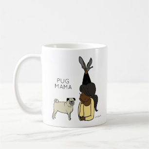 Personalized Pug Mama Coffee Mug