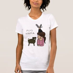 Personalized Pug Mama  T-Shirt