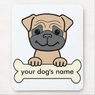 Personalized Pug Mouse Pad