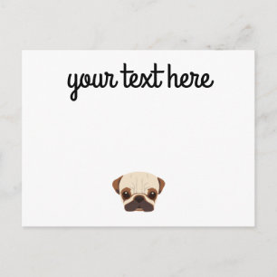 Personalized Pug Postcards